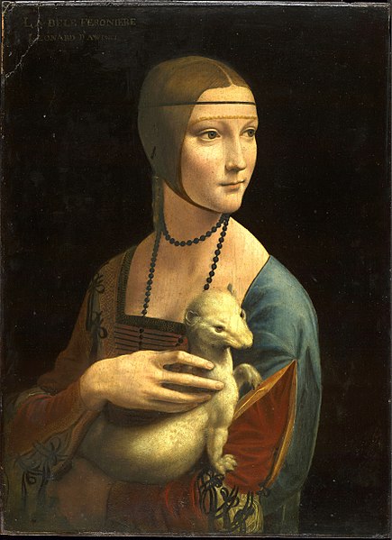 "Dama z gronostajem" Leonarda da Vinci